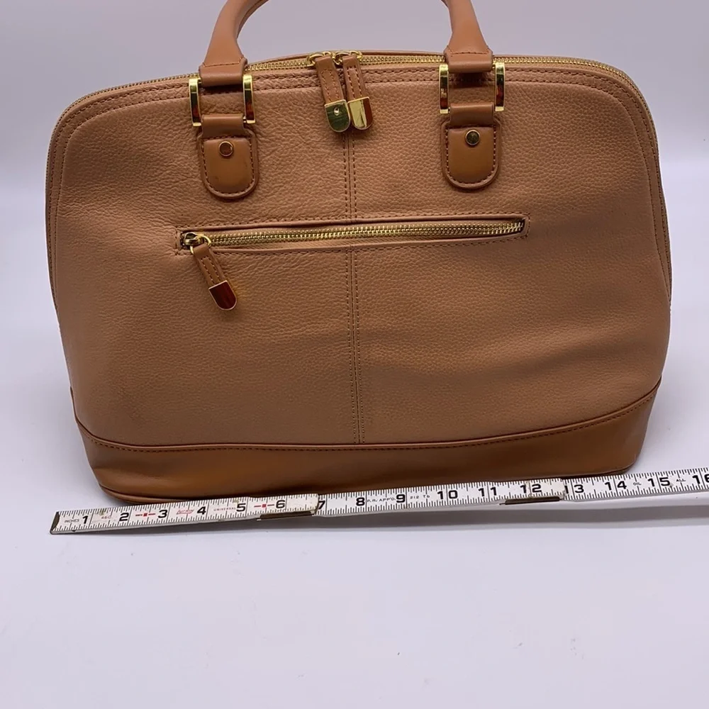 Joy & Iman Tan Leather  Satchel , A Y2K Treasure